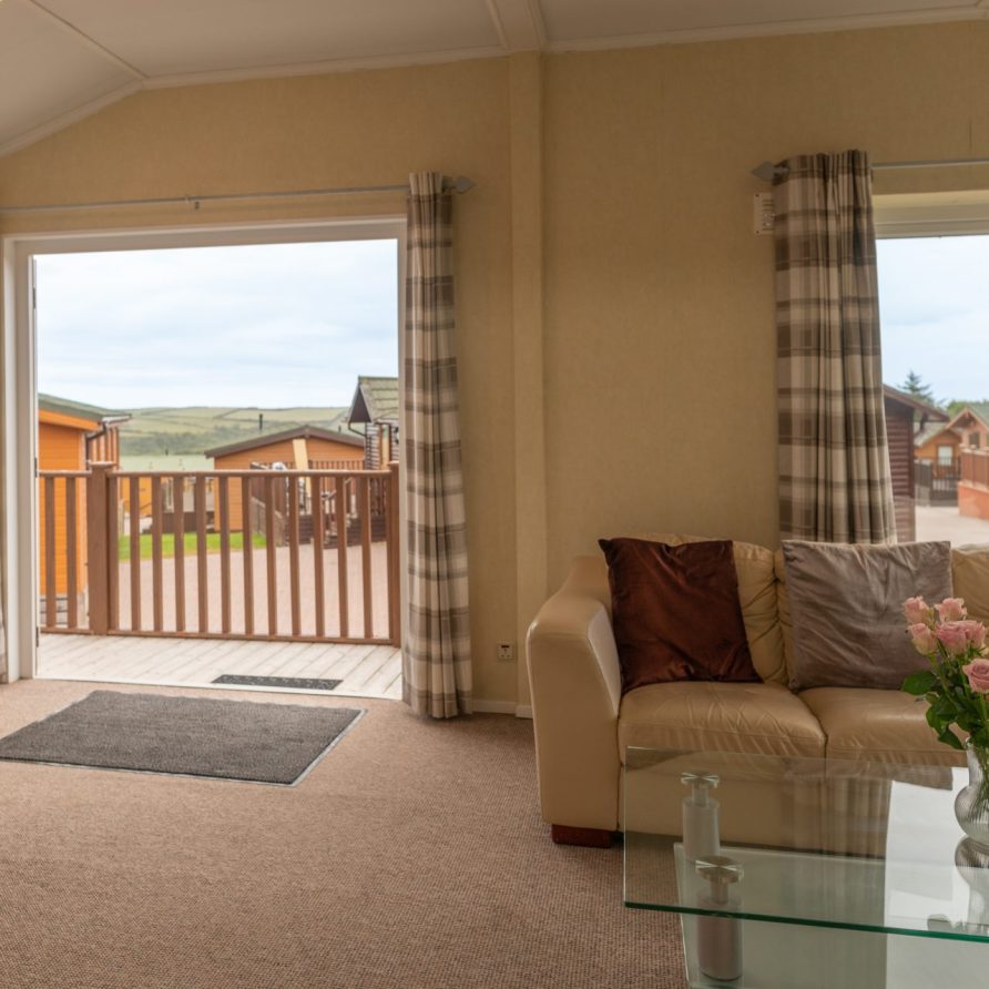 Lodge with hot tub sleeps 4 at the 31 acre site of Mullacott Park is well placed for easily accessing by car some of the most beautiful spots on the North Devon coast